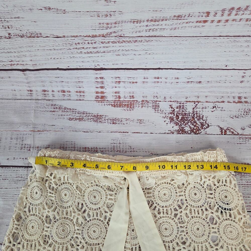 Cynthia Rowley Swim Lace Cover-up Shorts M Tie Waist Whimsy Fairy Vacation NWT - Picture 6 of 9